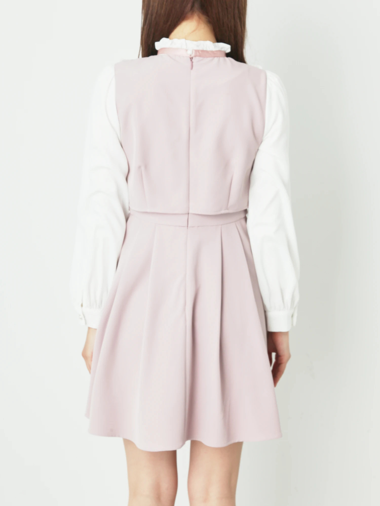 新品 未使用♥アンクルージュ ラウンドヨーク セットアップ ワンピ ラウンドヨークSET/UPワンピース - Ank Rouge(アンクルージュ)の