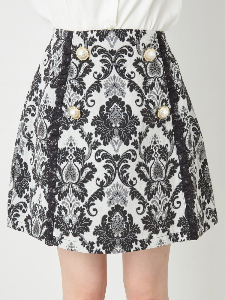 レースツイードSK - Ank Rouge(アンクルージュ)のスカート