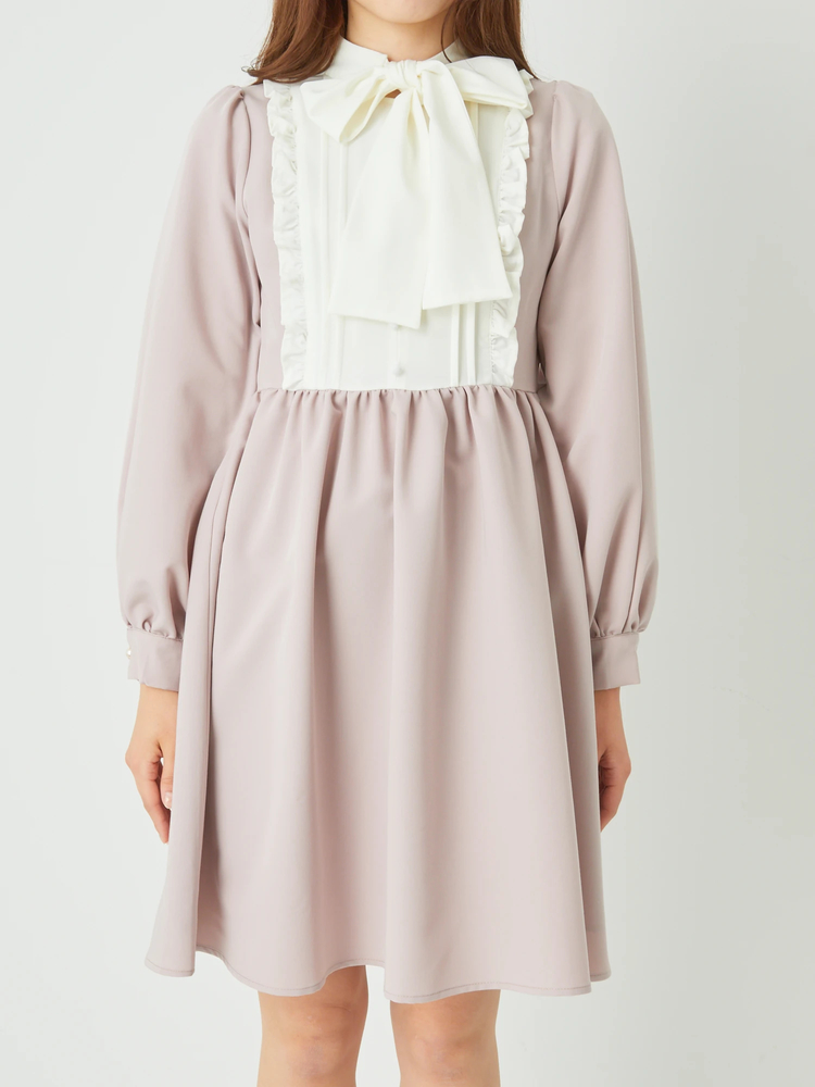 フロントヨーク切替えクラシカルワンピース - Ank Rouge(アン