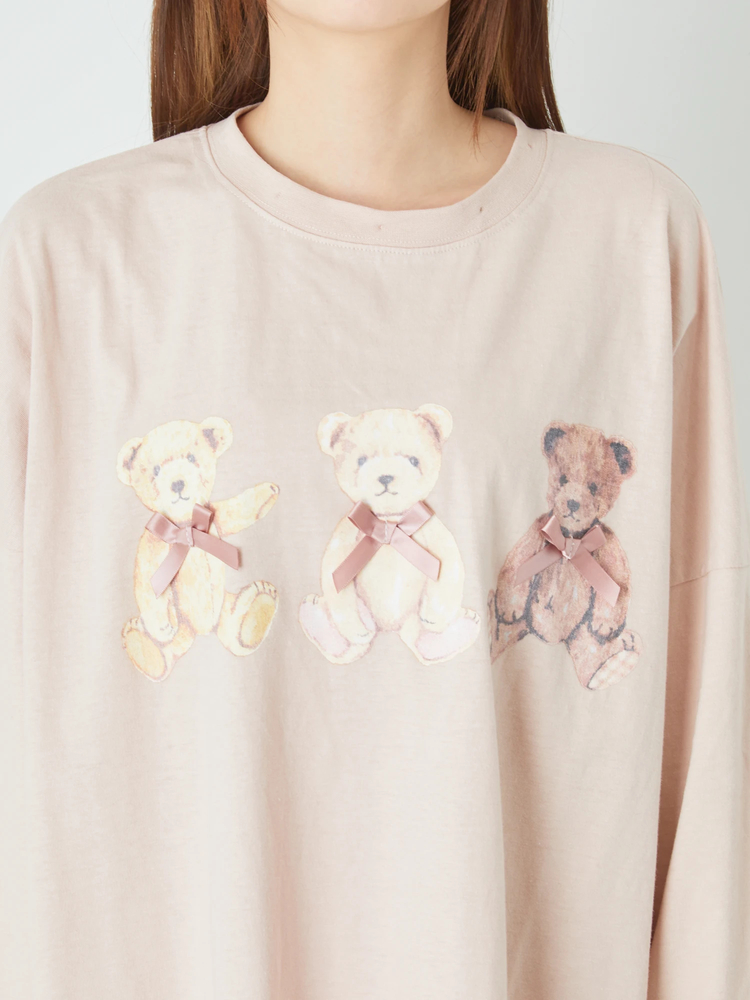 3匹のくまロンTE - Ank Rouge(アンクルージュ)のTシャツ