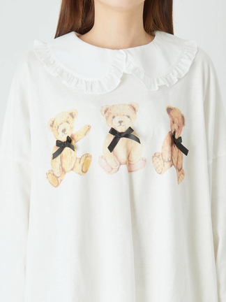 3匹のくまロンTE - Ank Rouge(アンクルージュ)のTシャツ