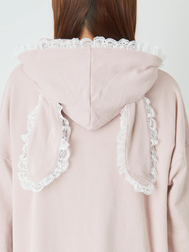 アンジェリックプリティー Angelic Pretty うさ耳パーカー 白