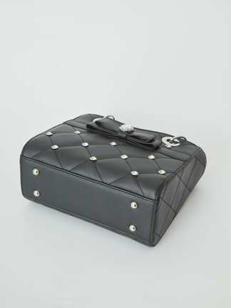 【完売品】アンクルージュ ビジューキルティングBAG ブラック ビジューキルティングBAG - Ank Rouge(アンクルージュ)の