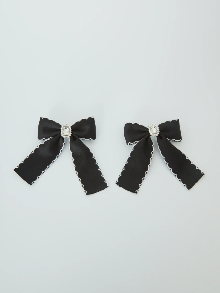 スカラップリボンバレッタ - Ank Rouge(アンクルージュ)のヘッドアクセ