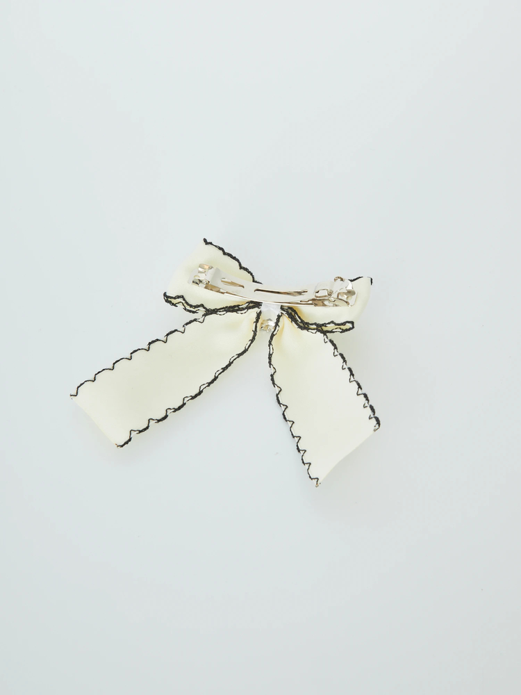 スカラップリボンバレッタ - Ank Rouge(アンクルージュ)のヘッドアクセ