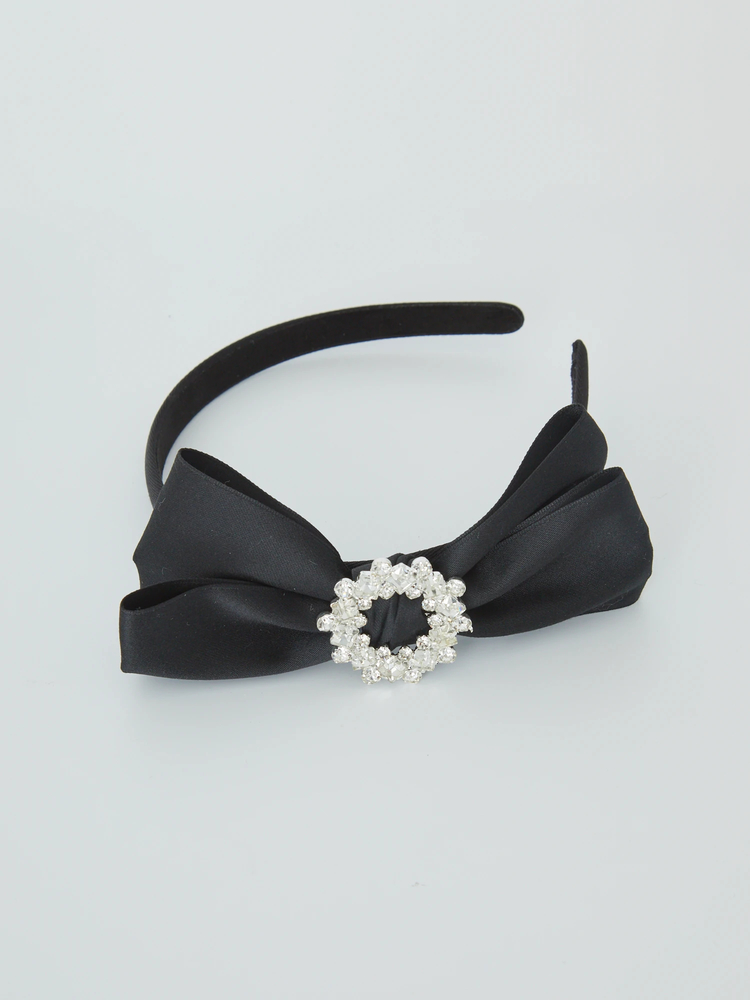 マーズ　リボン　ビジュー　カチューシャ　ブラック マーズ リボン ビジュー カチューシャ ブラック