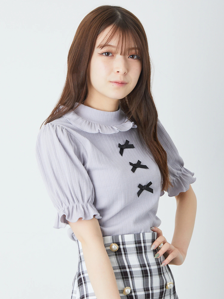 3つリボンTOPS - Ank Rouge(アンクルージュ)のTシャツ