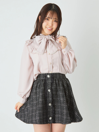 sheller カラーツイード　キュロット　ピンク 01_001.jpg