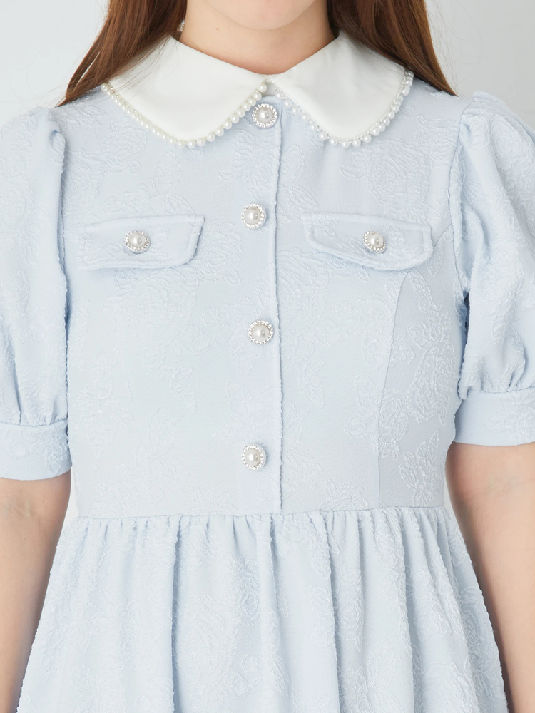 Ank Rouge カットジャガーパフワンピース Ank Rouge カットジャガーパフワンピース - メルカリ