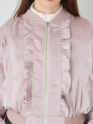 フロントフリルリングZIPブルゾン - Ank Rouge(アンクルージュ