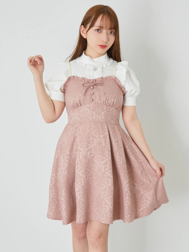 パールストラップジャガードキャミOP - Ank Rouge(アン  