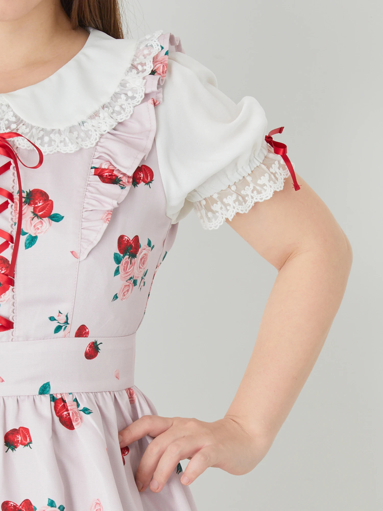 若者に人気のブランド StrawberryRoseスピンドルパフOP - Ank Rouge(アンクルージュ)の ワンピース