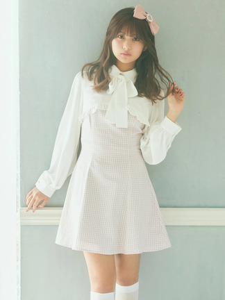 meltie pium Ank Rouge ワンピース ゆいみすxAnkRougeコラボ ドッキングワンピース - Ank Rouge