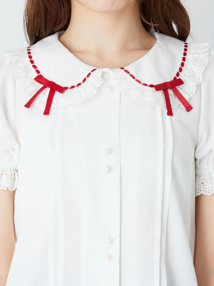 ハシゴリボンパフブラウス - Ank Rouge(アンクルージュ)のシャツ