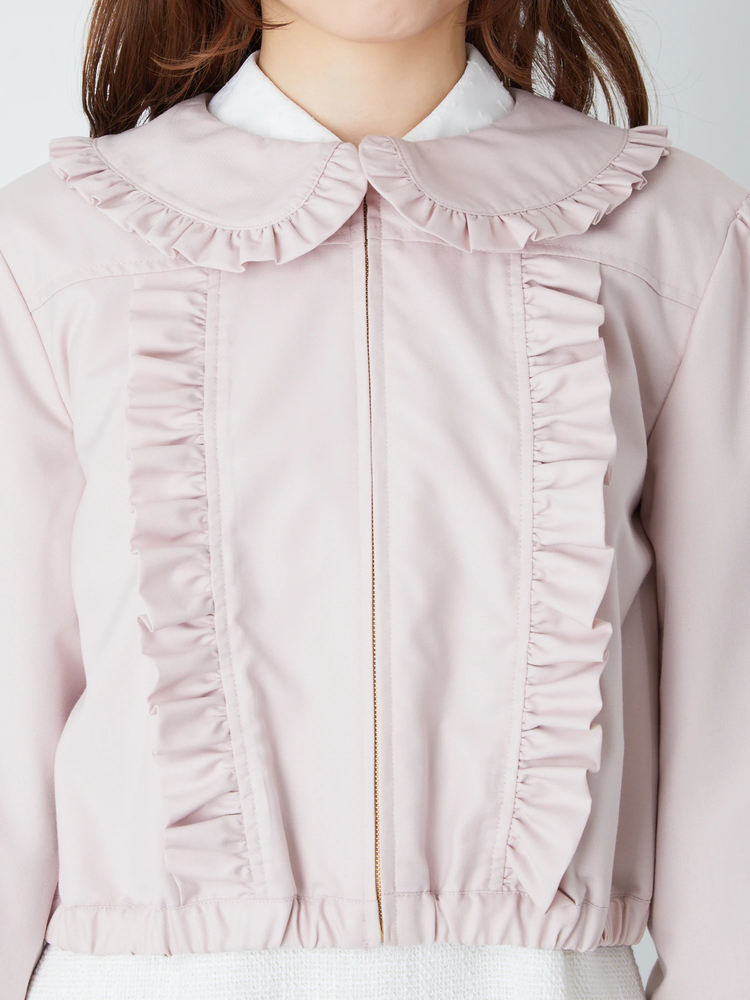 フリルコンパクトブルゾン - Ank Rouge(アンクルージュ)のブルゾン