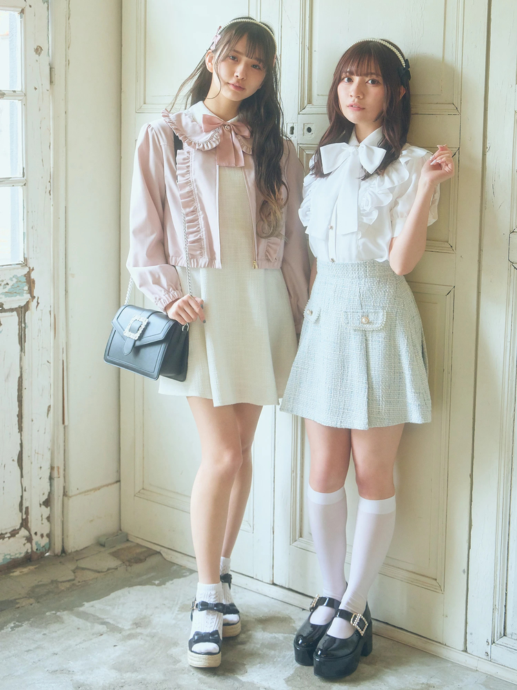 フリルコンパクトブルゾン - Ank Rouge(アンクルージュ)の