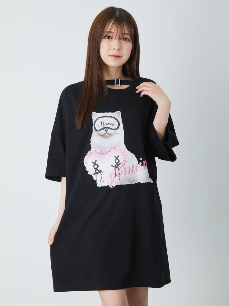 ねこちゃんプリントBIGTE - Ank Rouge(アンクルージュ)のTシャツ