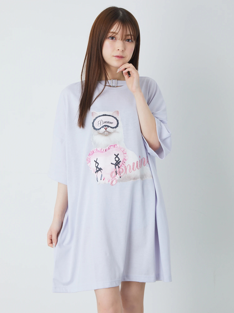 ねこちゃんプリントBIGTE - Ank Rouge(アンクルージュ)のTシャツ