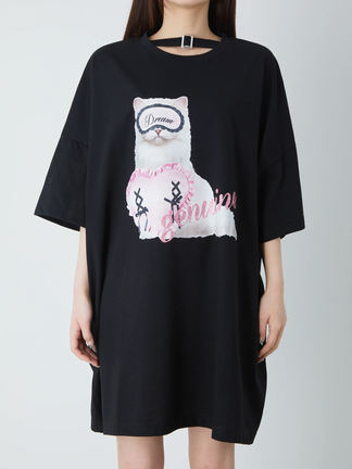 ねこちゃんプリントBIGTE - Ank Rouge(アンクルージュ)のTシャツ