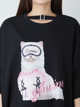 ねこちゃんプリントBIGTE - Ank Rouge(アンクルージュ)のTシャツ