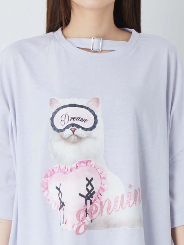 ねこちゃんプリントBIGTE - Ank Rouge(アンクルージュ)のTシャツ 
