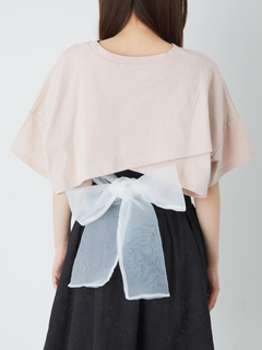 BACKリボンショートTOPS