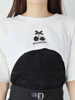 BACKリボンショートTOPS