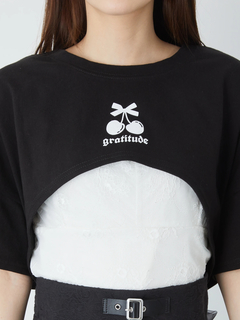 BACKリボンショートTOPS