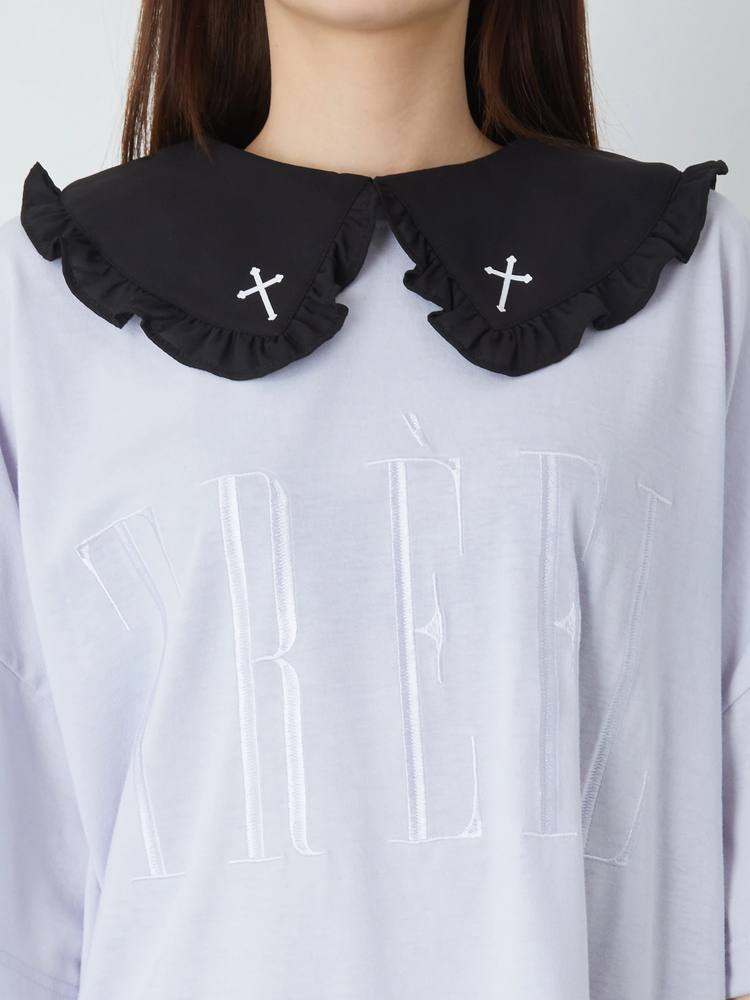 あんページ ロゴ刺しゅうBIGTE - Ank Rouge(アンクルージュ)のTシャツ