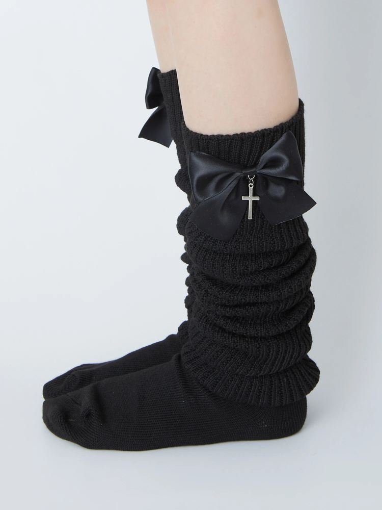 Ank Rouge アンクルージュ レース×合皮厚底シューズ ホワイト L レース