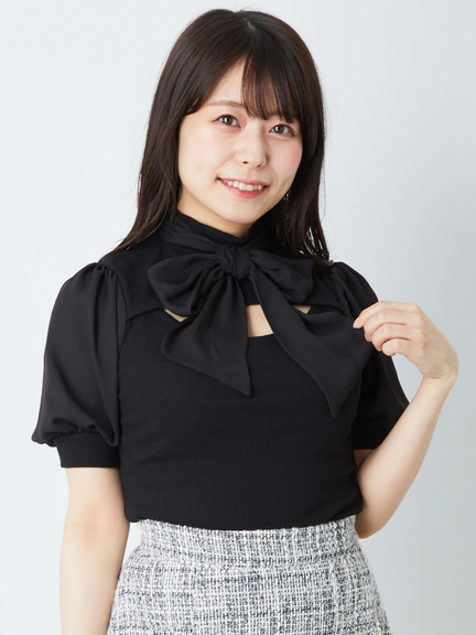 デコルテ開きTOPS(アイボリー)