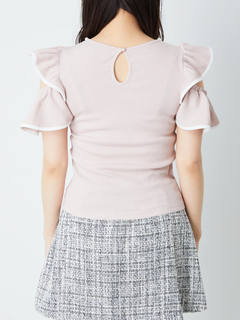 肩あき配色TOPS