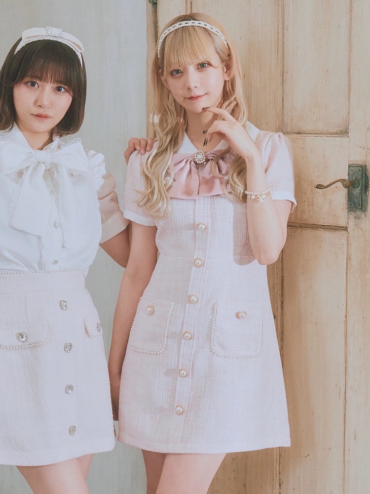 ドーリーツイードワンピース Ank Rouge アンクルージュ のワンピース ファッション通販 Ailand アイランド