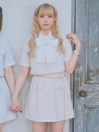 MARS ビジュー付きピンクリボンベルト新品タグ付き 12mm用交換ベルト シェルピンク×RG – aletteblanc-jp