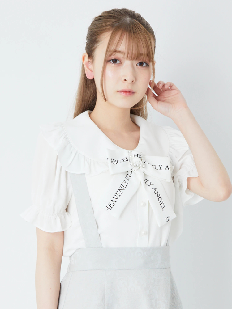 アンミヌ unminou リボンブラウス(WHITE) UNMINOU（アンミヌ） - 大人フェミニンスタイルを提案するレディース