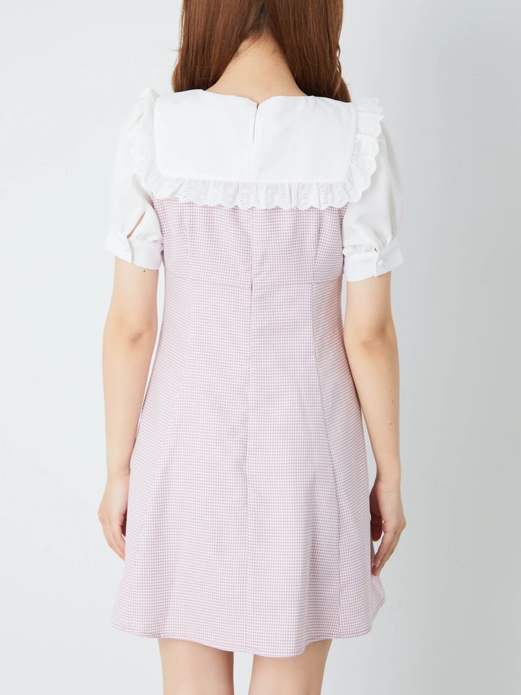 ビジューリボンハイウエストパフOP ビジューリボンハイウエストパフOP - Ank Rouge(アンクルージュ