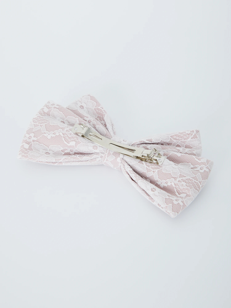 ロゴチャームレースリボンバレッタ - Ank Rouge(アンクルージュ)の