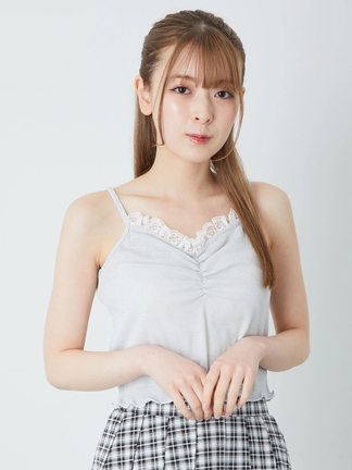 飴*様 【売り切り希望】SIIILON キャミソール ラメテレコキャミ - Ank Rouge(アンクルージュ)のキャミソール・ベア