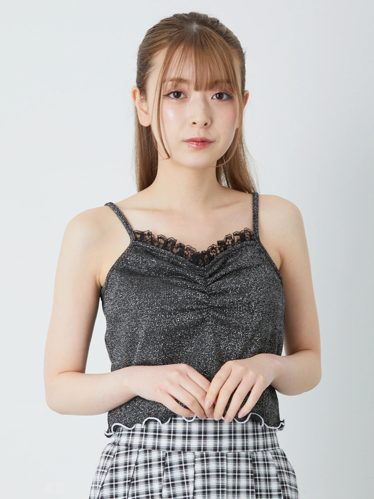 ✨CHANELキャミソール✨激安✨ ラメテレコキャミ - Ank Rouge(アンクルージュ)のキャミソール・ベア