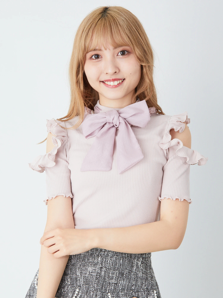 アンクルージュ Ank Rouge バレエコアカットワンピース ブルー Ank Rouge バラリボンバレエコアカットOP Ank Rouge バレエコアカット