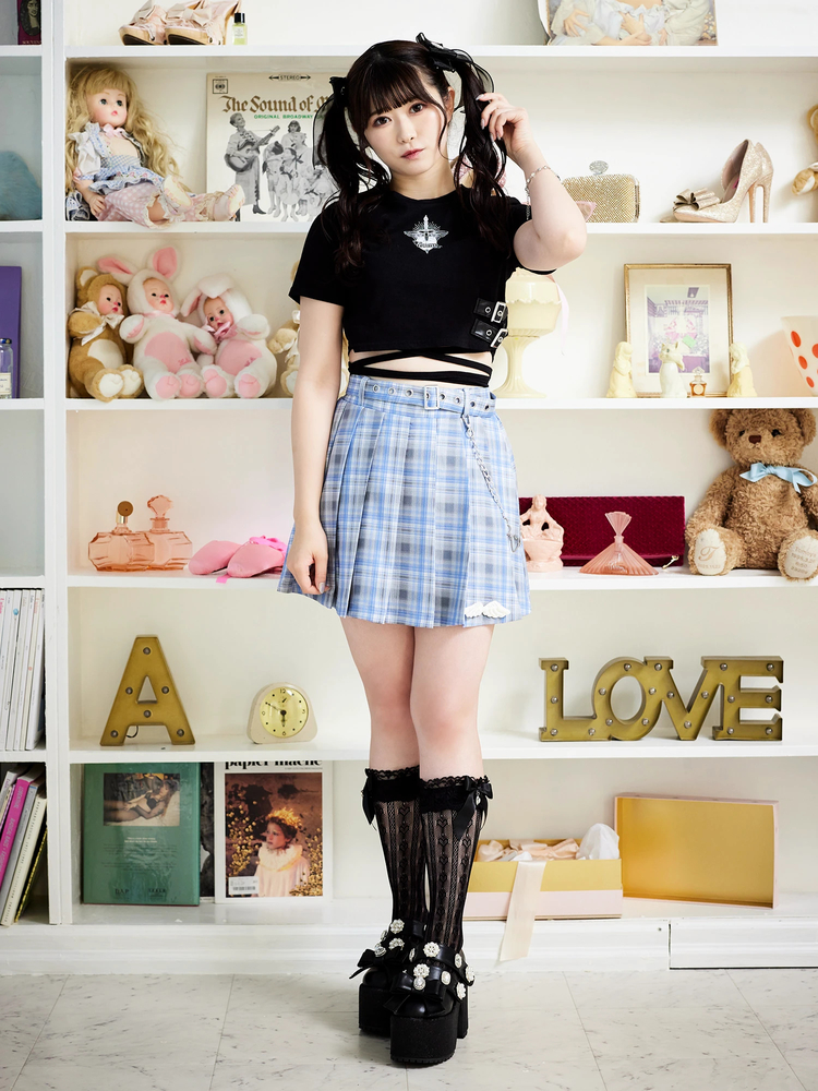 アンクルージュ　ショート丈Tシャツ ゴシックショートTOPS - Ank Rouge(アンクルージュ)のTシャツ