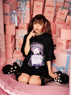 ゴシックドール女の子プリントBigTe