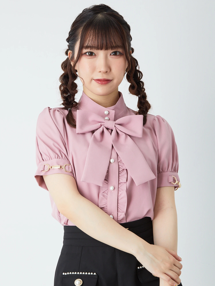【一度着用】shirocon ハートフクレカフスリボンブラウス 36 shirocon ハートフクレカフスリボンブラウス | 2024 SP