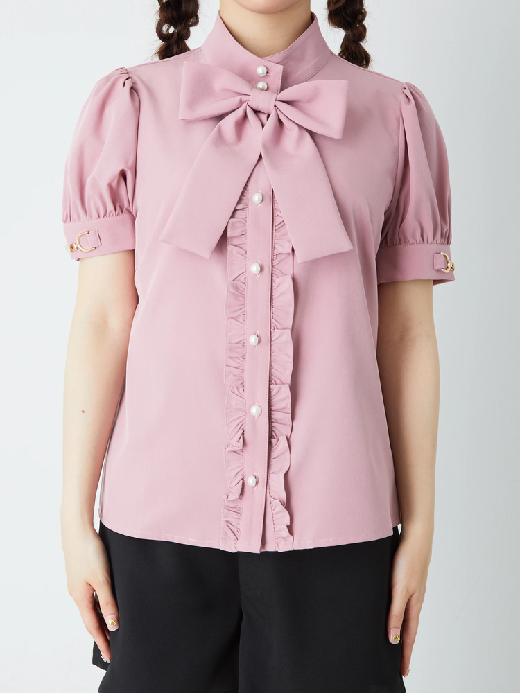 カフスビットリボンBL - Ank Rouge(アンクルージュ)のシャツ・ブラウス