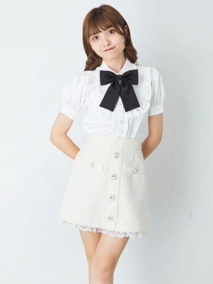 ファンシージャガードフロントビジューsk Ank Rouge アンクルージュ のスカート ファッション通販 Ailand アイランド