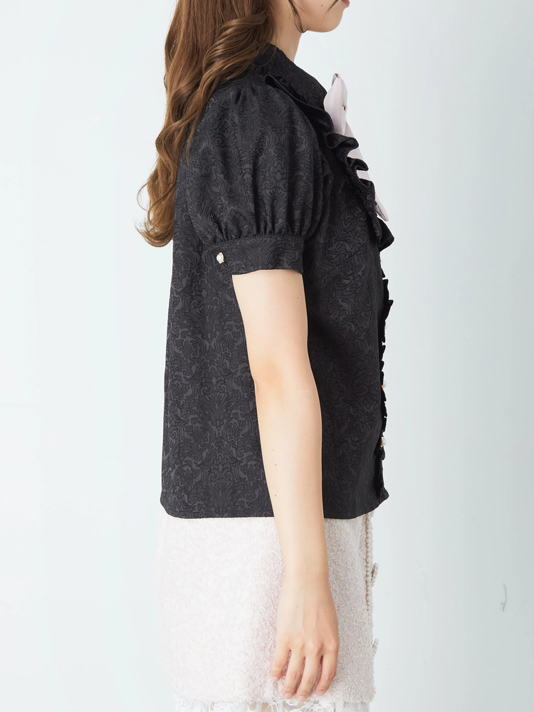 アンクルージュ トップス ブラウス スカート スタンドカラーレースブラウス - Ank Rouge(アンクルージュ)のT