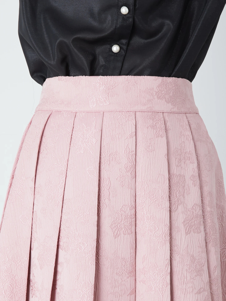 アンクルージュ　ジャガードプリーツOP ジャガードプリーツOP - Ank Rouge(アンクルージュ)のワンピース