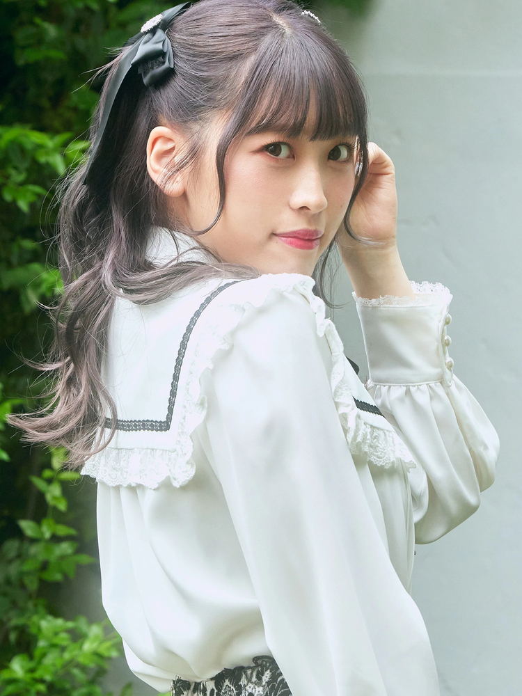 nugu チェックリボンシャツブラウス・ネイビー haku anji y2k