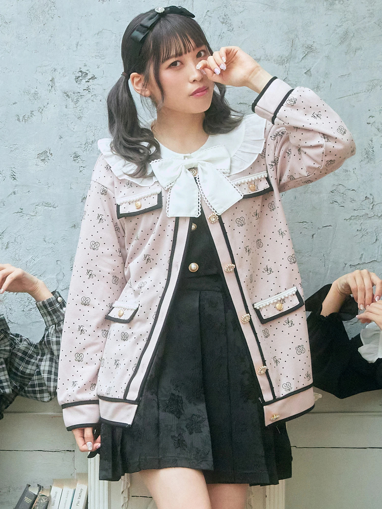 【希少・新品】Max Mara 総柄　シルク　リボン　シアー　シャツ　ブラウス kw00936.jpg