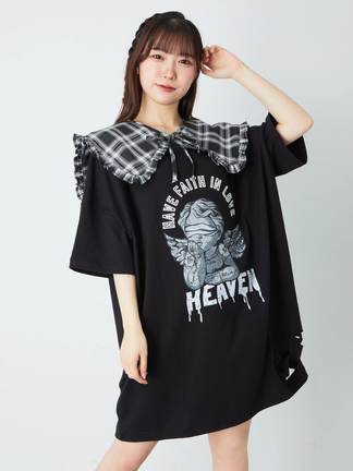 チェック衿エンジェルBigTe - Ank Rouge(アンクルージュ)のTシャツ